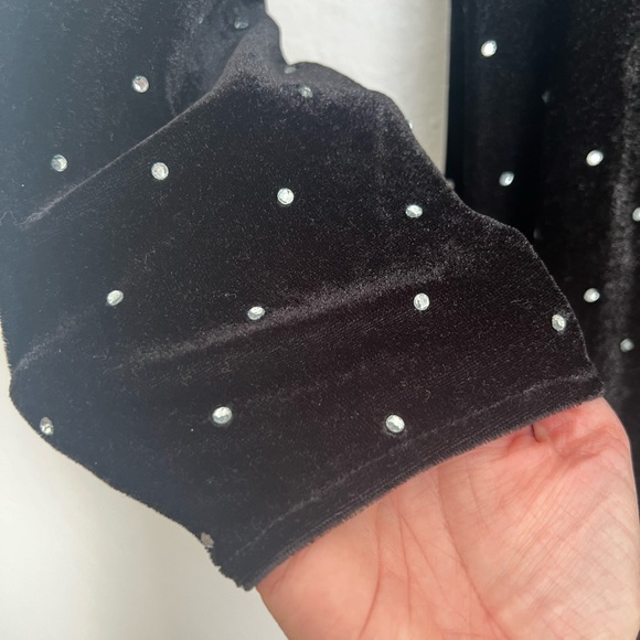 Zara Verona Mini Velvet Dress Size Medium - Picture 9 of 14